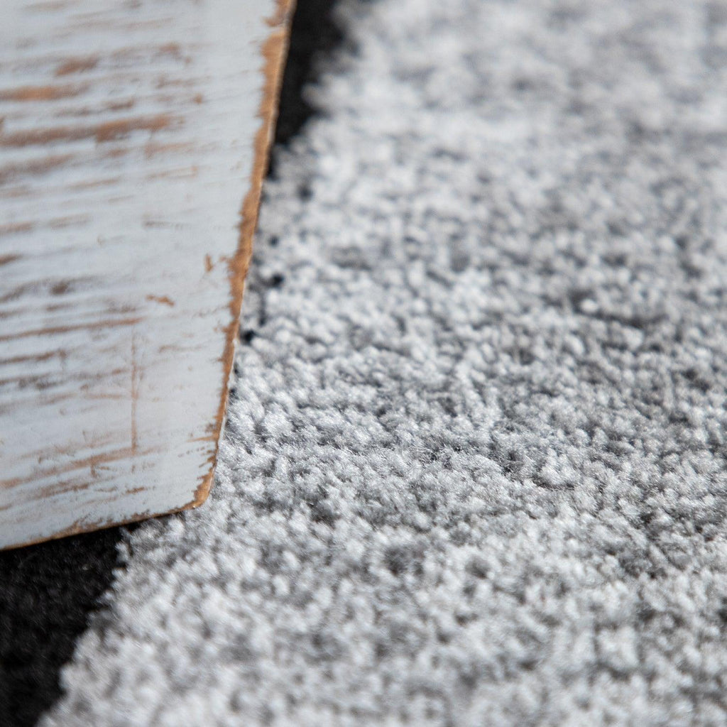 Gray Black Area Rug Mondial Modern Paint Effect