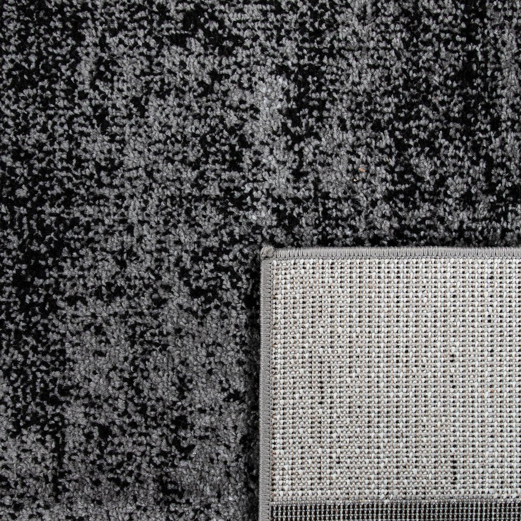 Gray Black Area Rug Mondial Modern Paint Effect